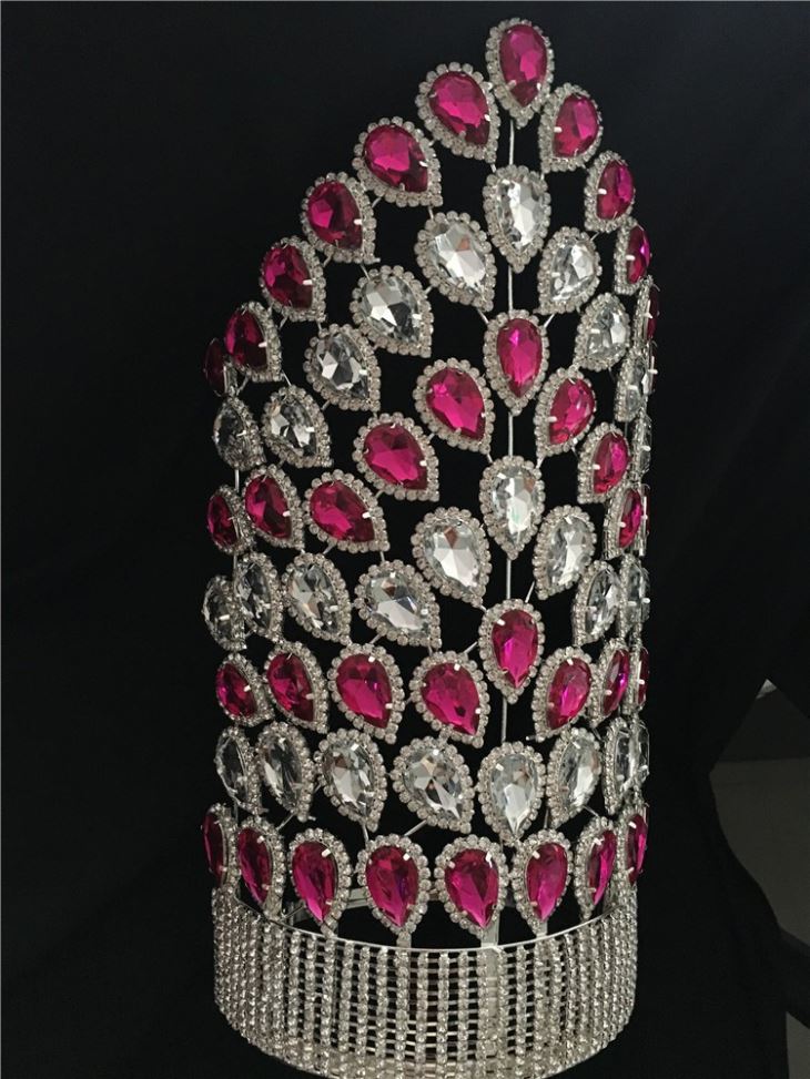 26 Inch Height Beauty Design Bridal Pageant Crown