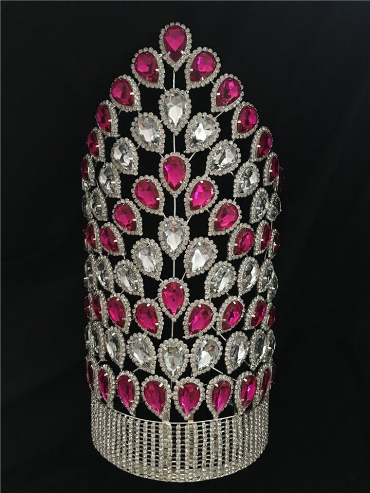 26 Inch Height Beauty Design Bridal Pageant Crown